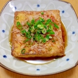 焼くだけですぐ出来る揚げ出し風厚揚げ！